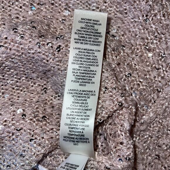 Chicos Sequin Shine Maya Pullover Sweater - Soft Orchid - Size 1 - NWT - Picture 11 of 11